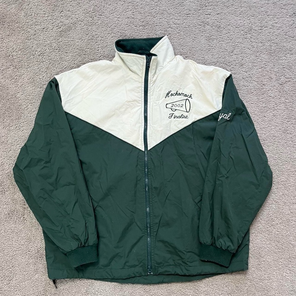 Green and White Men's Jacket